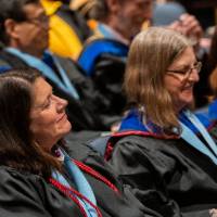 Faculty look toward stage